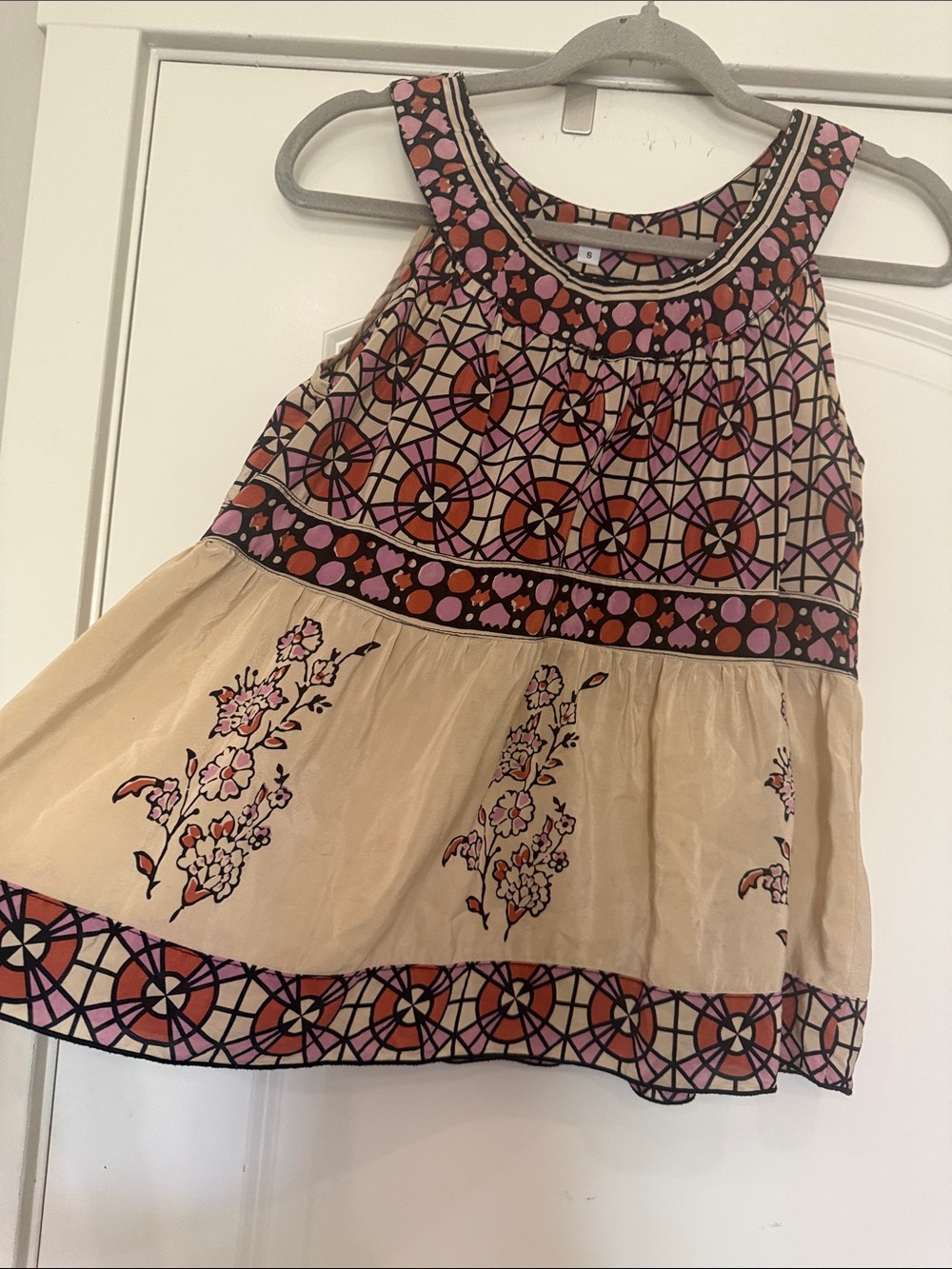 Vintage 100% silk anna sui top